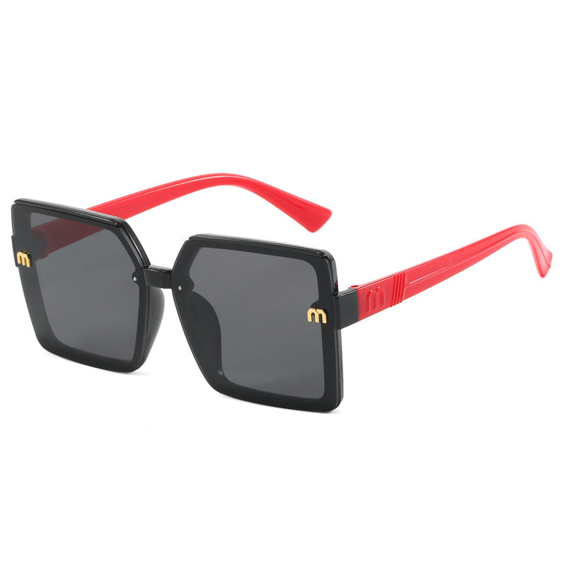 Damen modische quadratische Sonnenbrille mit verspiegeltem Verlauf Brehn