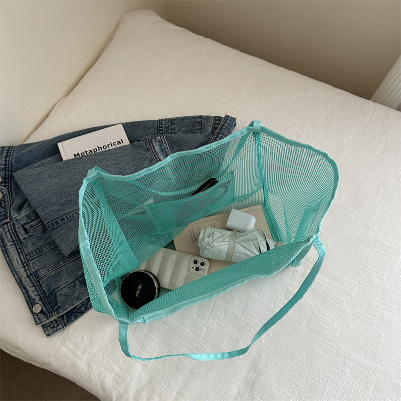 Geräumige Mesh Strandtasche