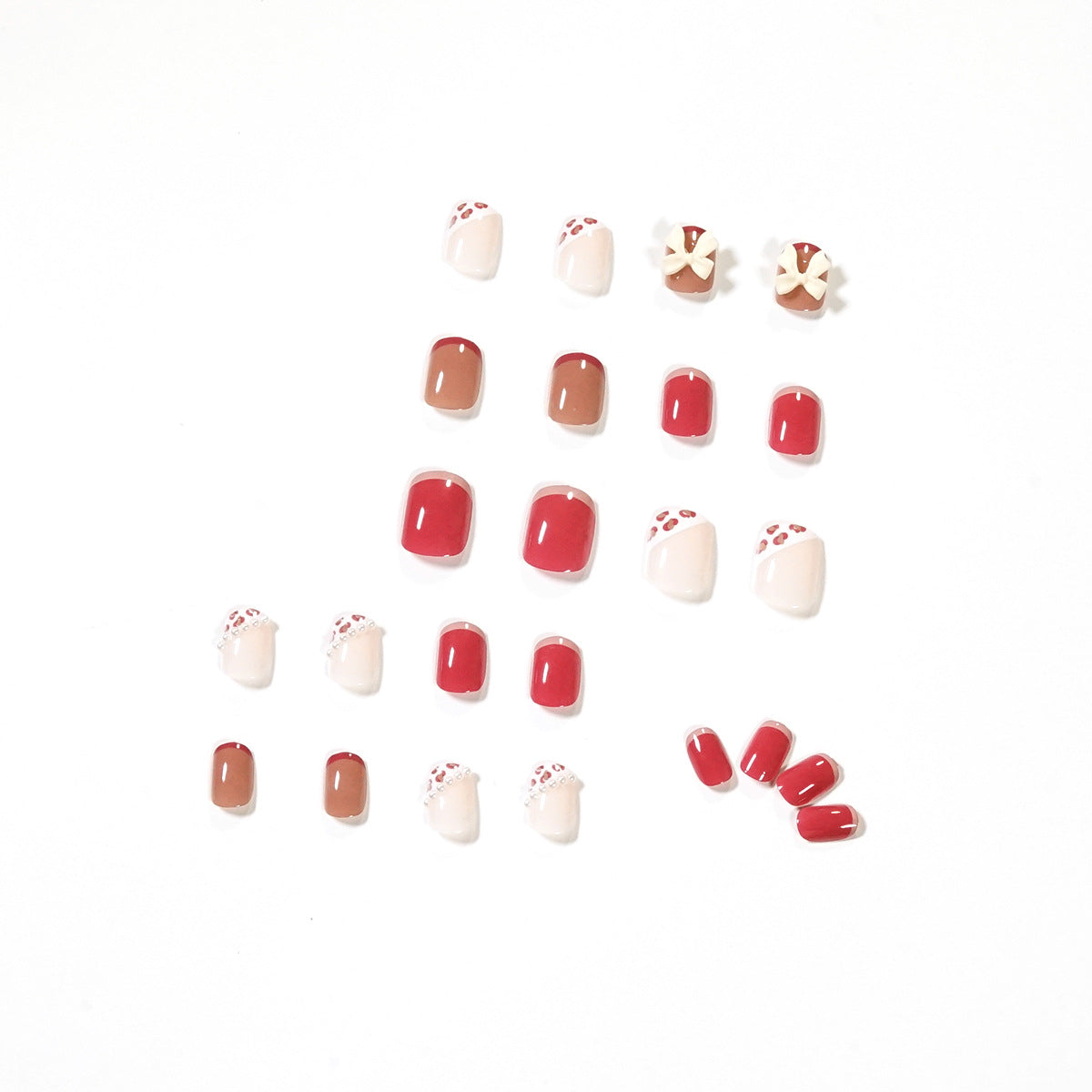 Kunstvolle Nagelkunst mit elegantem Schleifen-Design Brehn