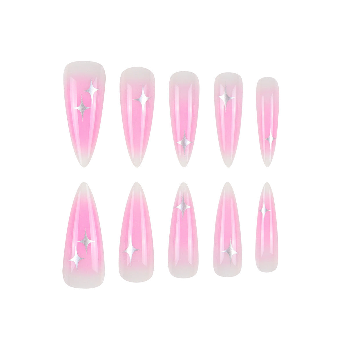Elegante Stiletto Nagelkunst Brehn
