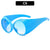 Modische gerippte Schildbrille