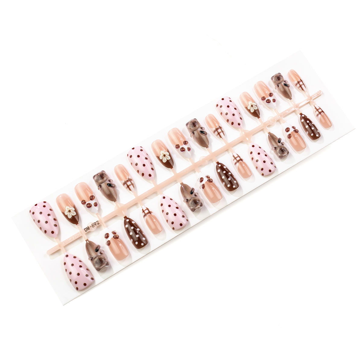 Kreatives katzen-Themen Press-On Nagelkunst Set Brehn