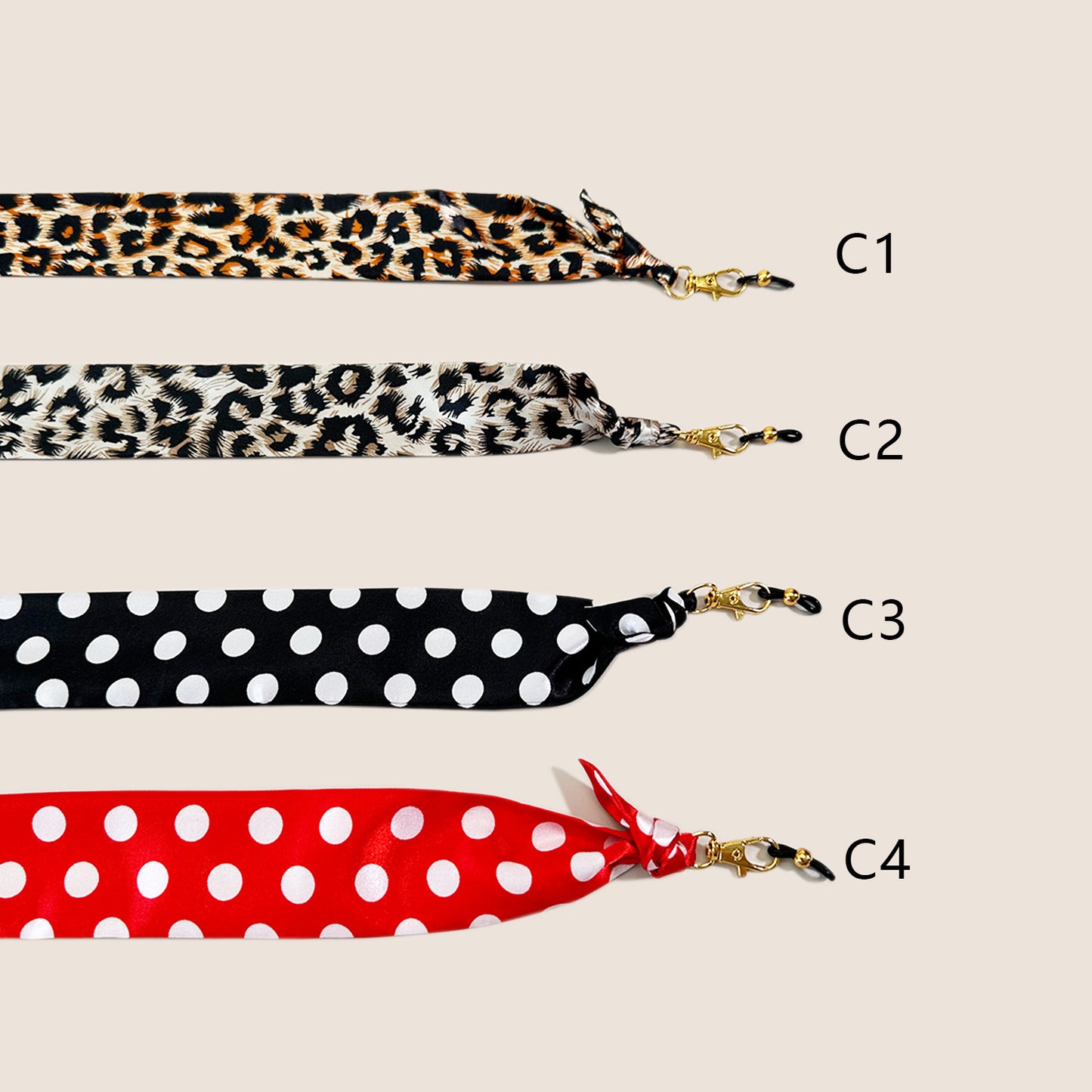 Stilvolle Leopardenmuster Brillenband Brehn