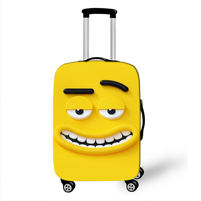 Unisex Hartschalenreisekoffer mit lustigem Cartoon-Gesicht Brehn