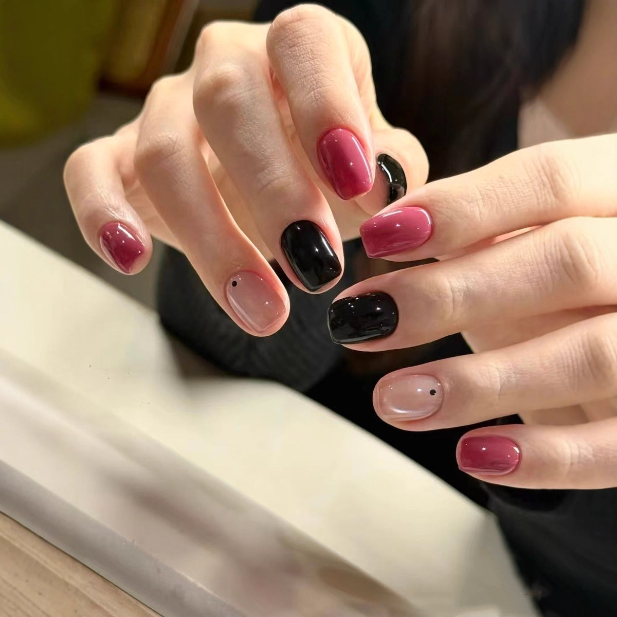 Gemischtes Finish Nagel Kunst Set