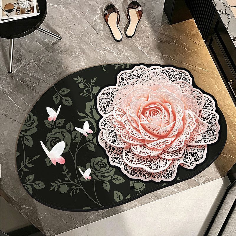 Verziertes florales Teppichboden