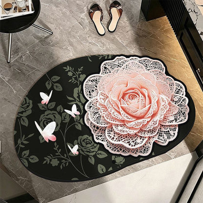 Verziertes florales Teppichboden