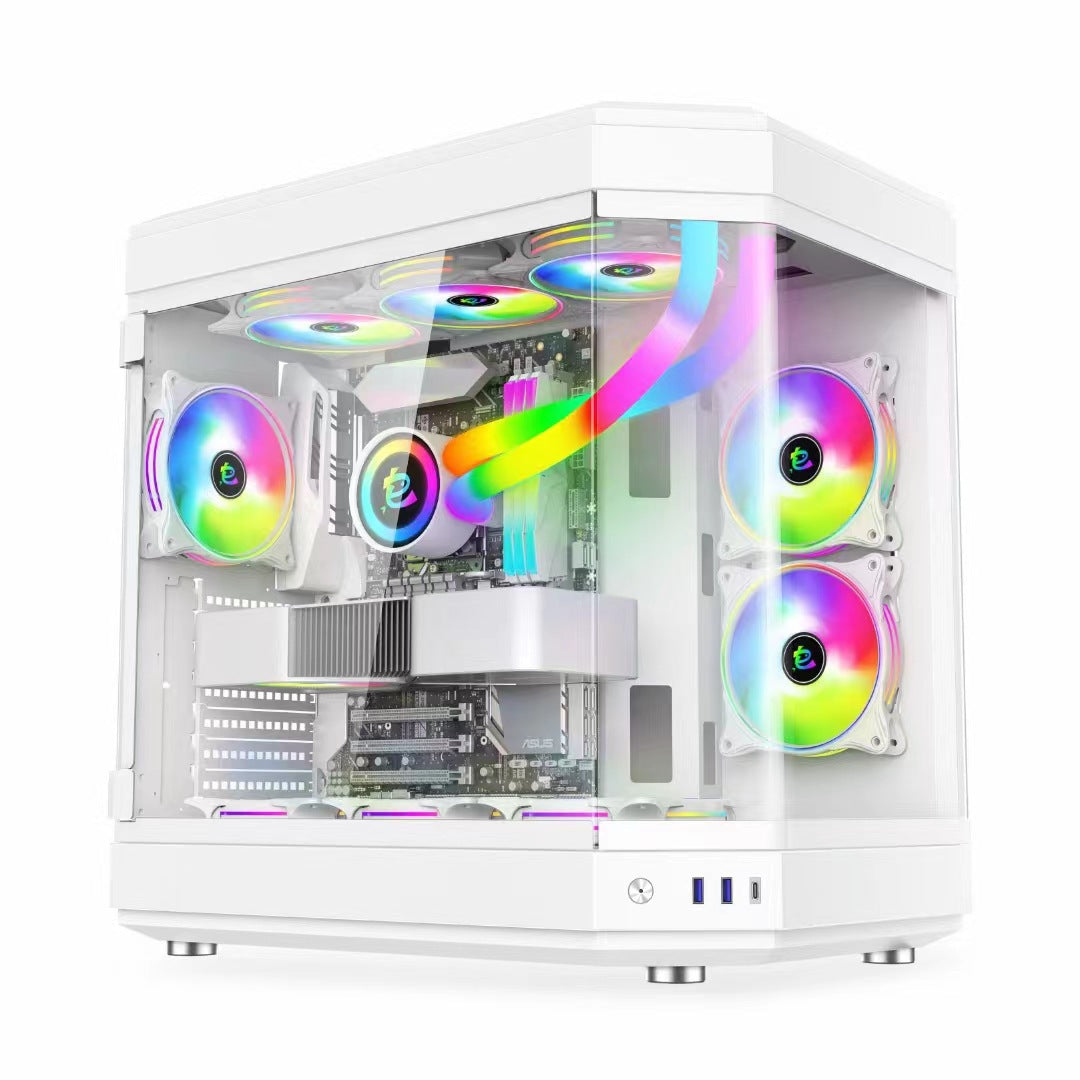 Erweiterbares Transparentes Gaming-PC-Gehäuse Brehn