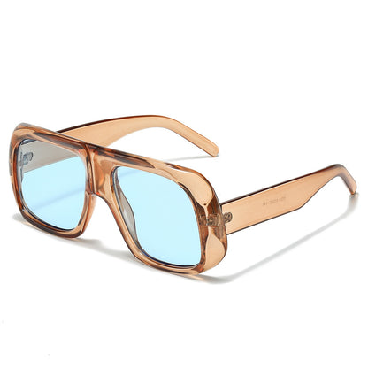 Luxuriöse Übergroße Quadratische Sonnenbrille Brehn