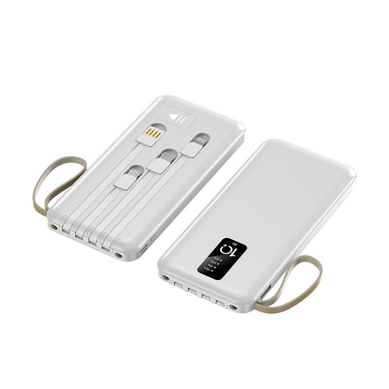 Multifunktionale Powerbank mit Integriertem Kabelsystem Brehn