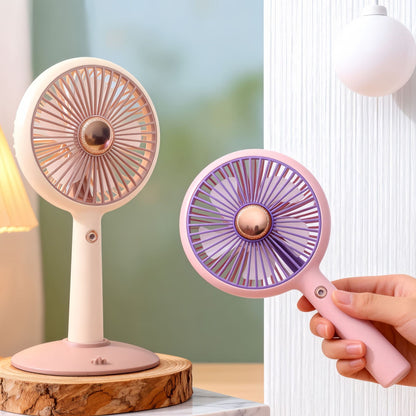 Damen tragbarer Tischventilator mit USB-Ladefunktion und flexibler Neigung Brehn