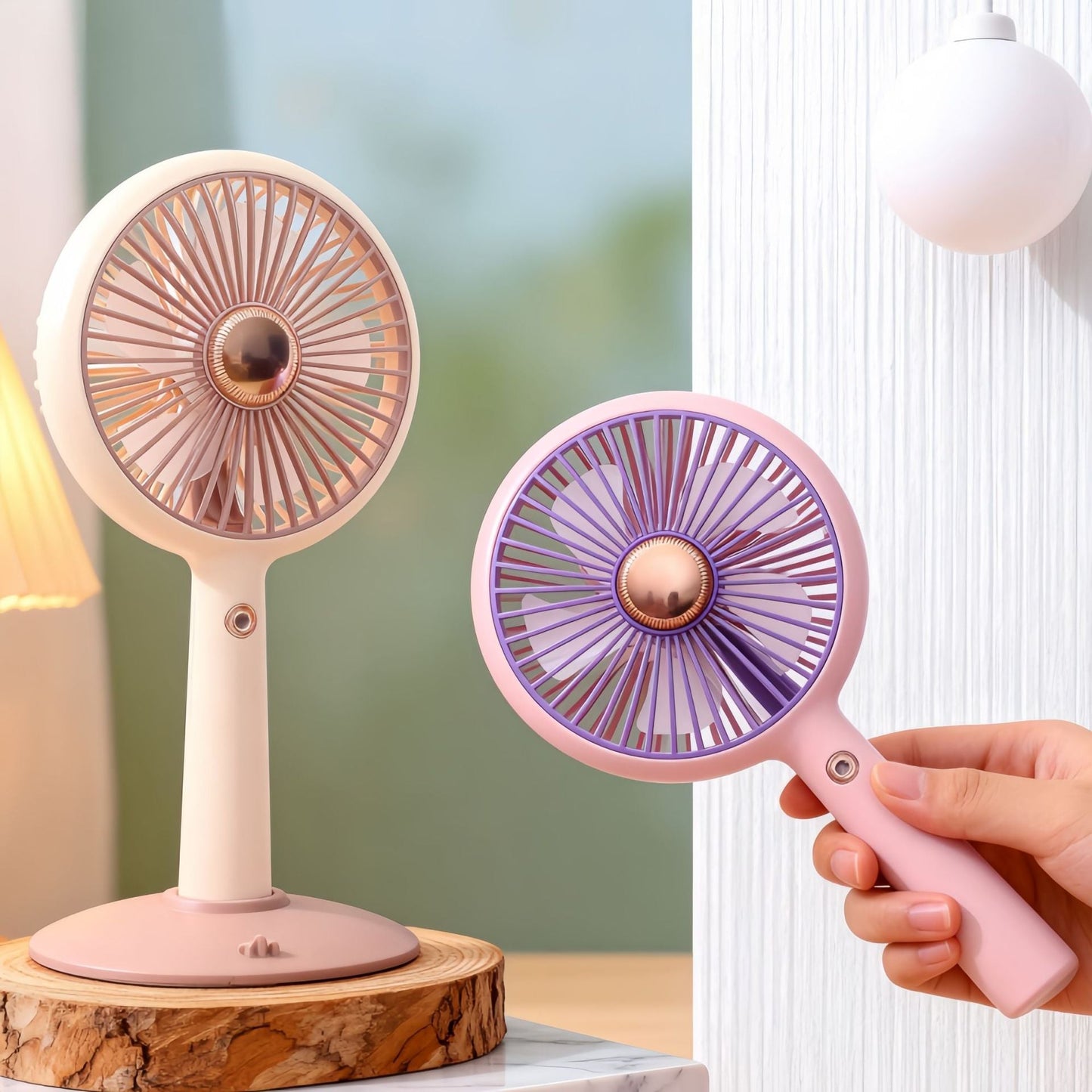 Tragbarer Tischventilator für Frauen mit verstellbarem Neigungswinkel Brehn