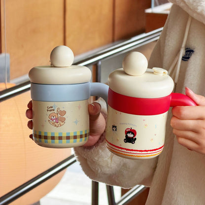 Damen verspielter Kaffeebecher Brehn