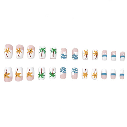 Tropisches Urlaubsthemen-Nageldesign Brehn