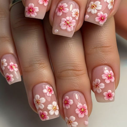Floral Acryl Nagelkunst Erweiterungen Brehn 1789713374