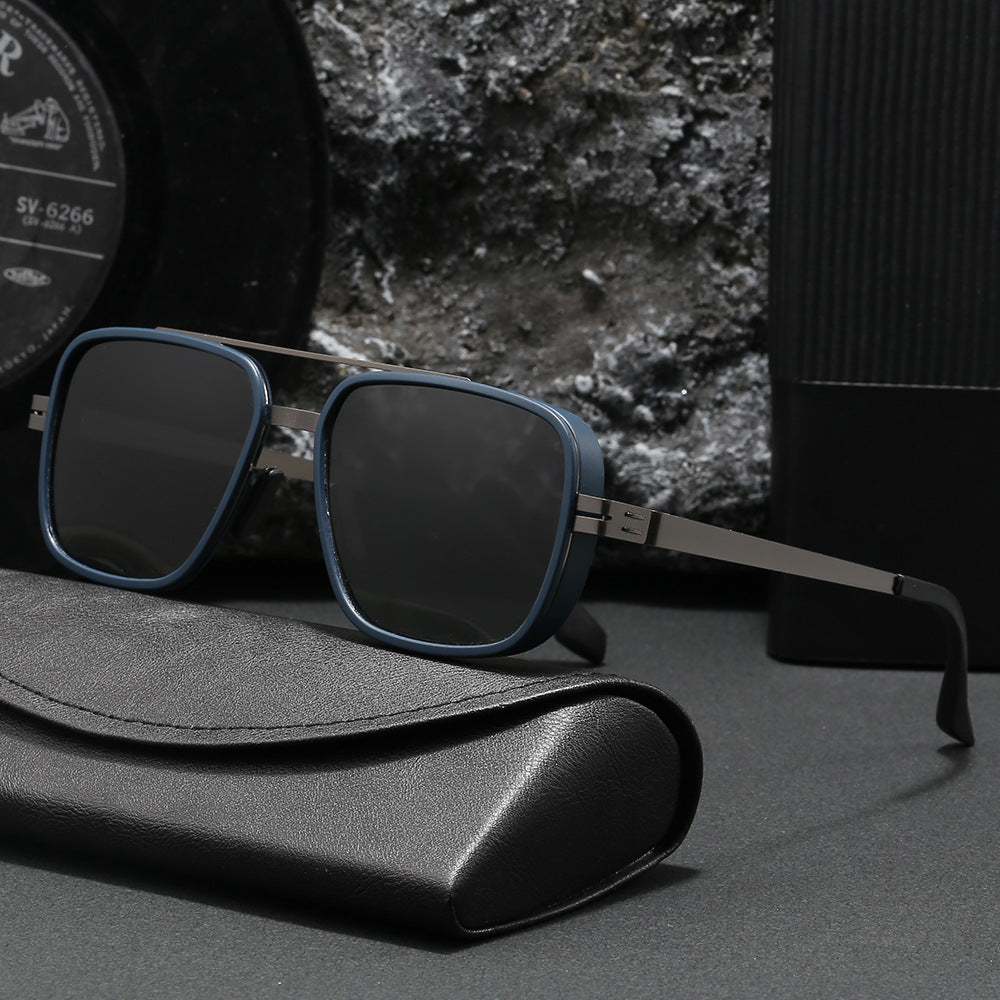 Herren Premium Sonnenbrille im modernen quadratischen Design Brehn