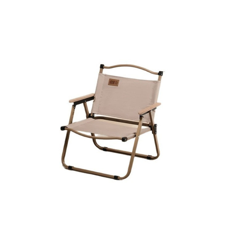 Faltbarer Outdoor-Stuhl Mit Holzarmlehnen Brehn