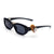 Trendy Cat-Eye Sonnenbrille mit adorabler Teddy-Bären-Akzent Brehn