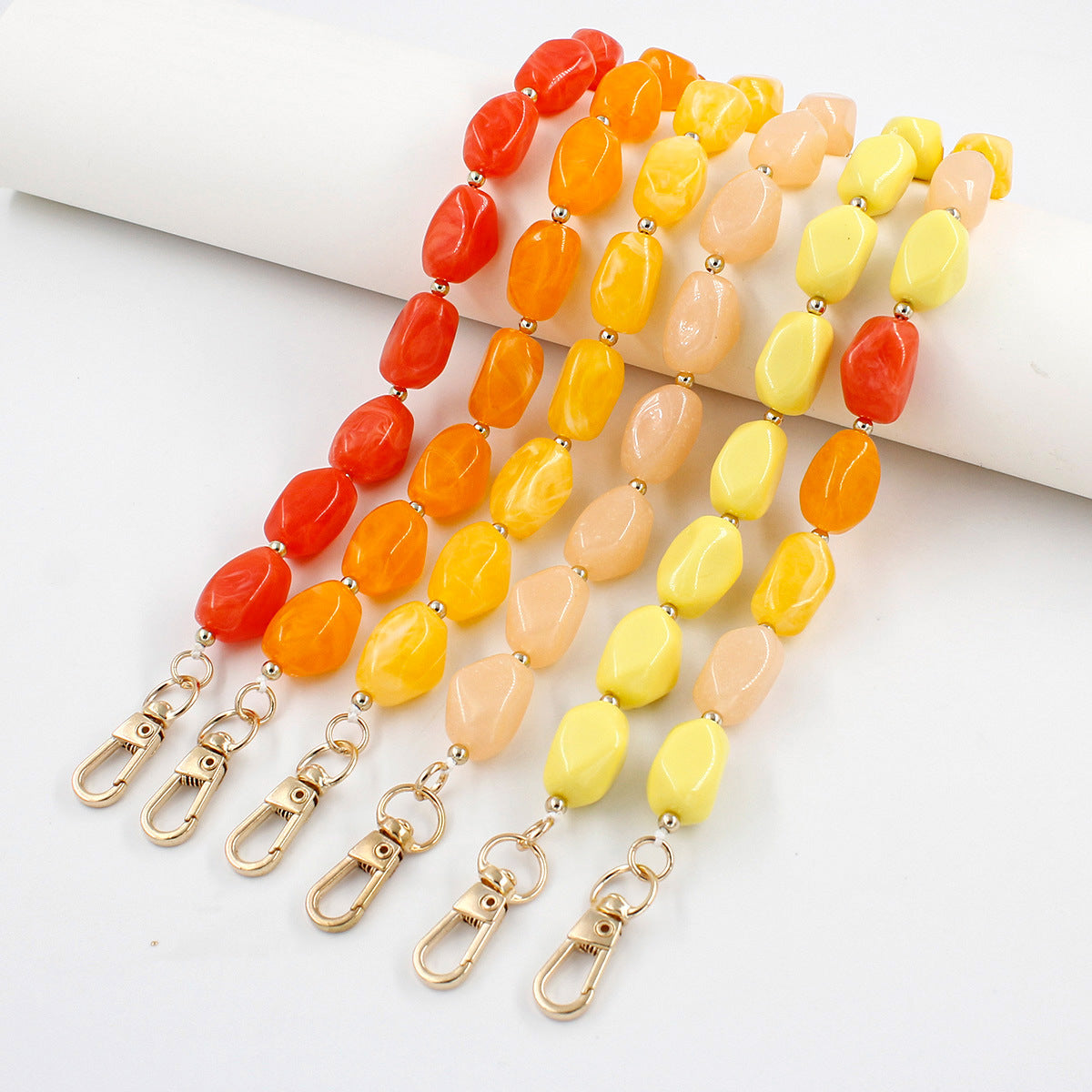 Chunky Beaded Brillen Kette Brehn