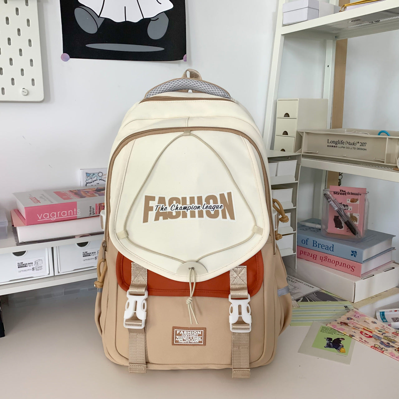 Rucksack mit Einzigartigem Design und Vielseitigen Fächern Brehn