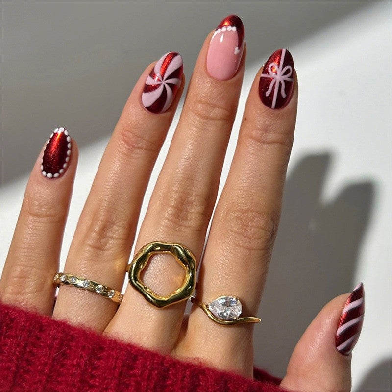 Gradient Style Press-On Nails mit Schließset Brehn