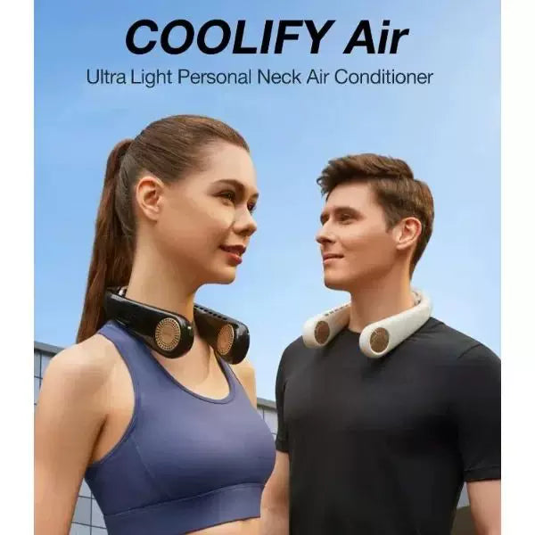Unisex Einheitsgröße ergonomischer bladeless Nackenluftkühler mit verstellbaren Turbinenlüftungen Brehn