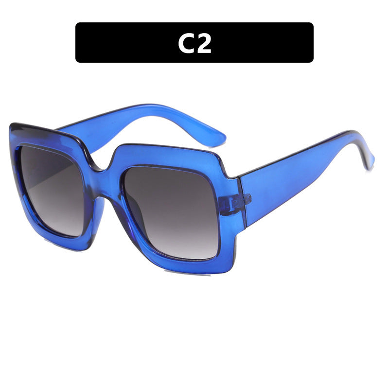 Damen oversized Quadratische Sonnenbrille mit markantem Schildpatt-Design Brehn
