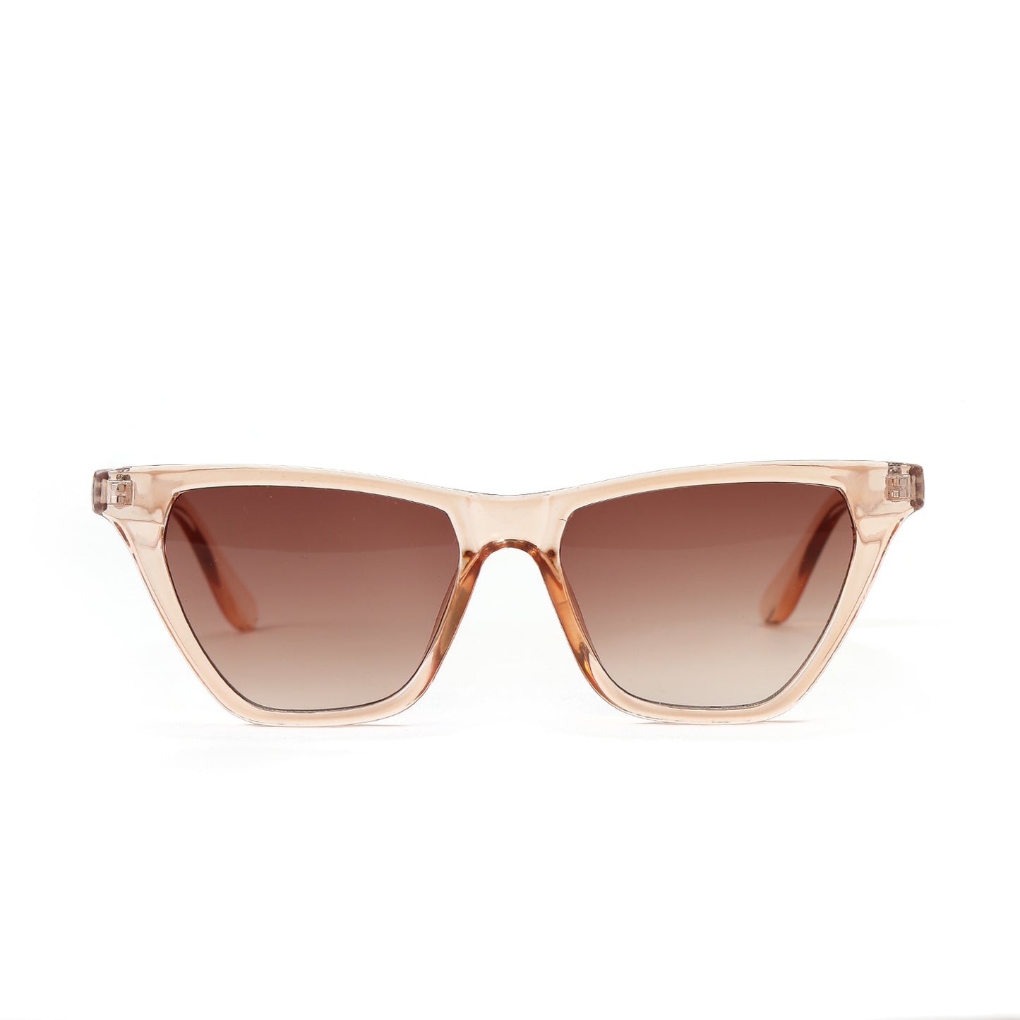 Damen Cat-Eye Sonnenbrille mit modernem, durchscheinendem Rahmen Brehn