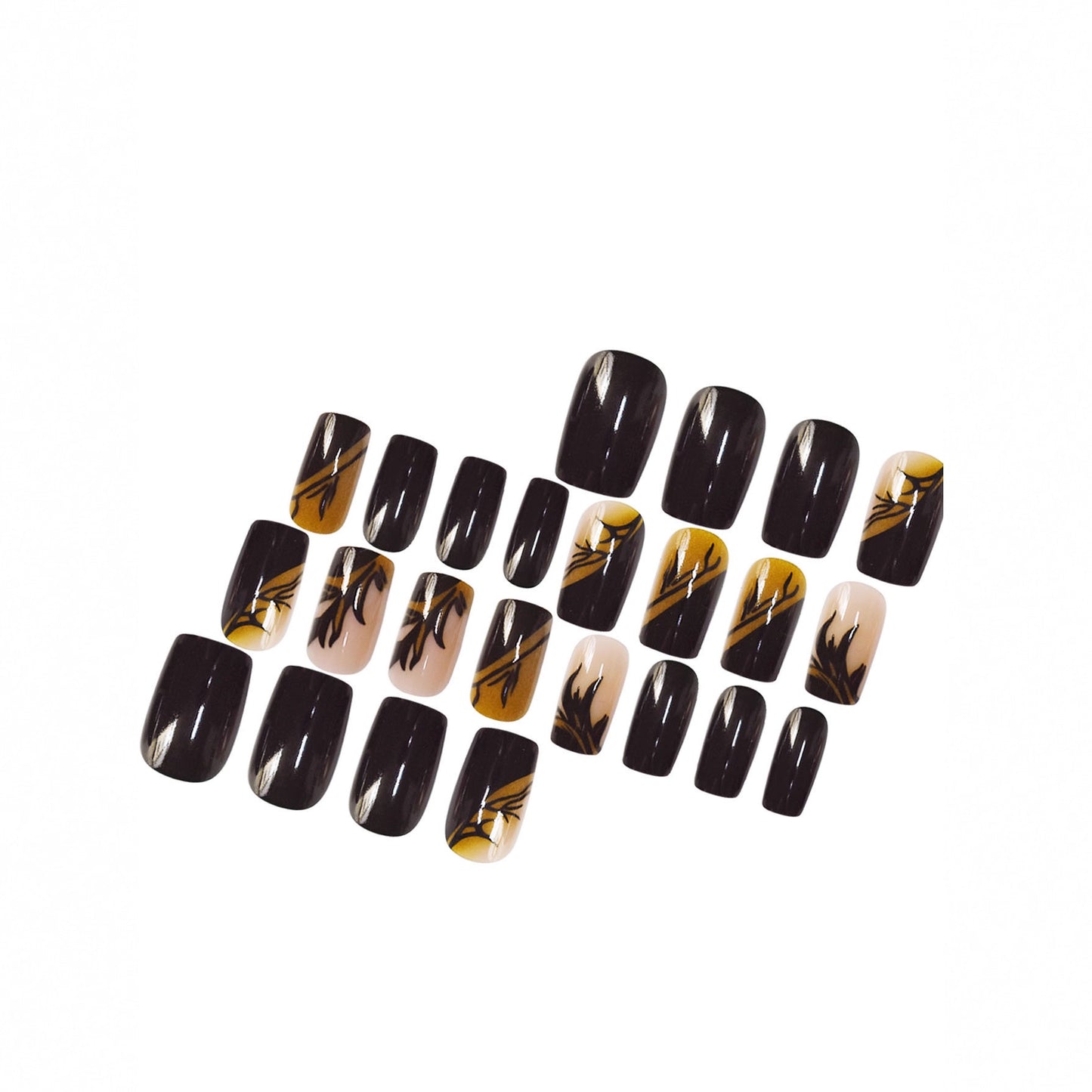 Dekoratives Glitzerstern-akzentuiertes Press-On-Nagelset Brehn
