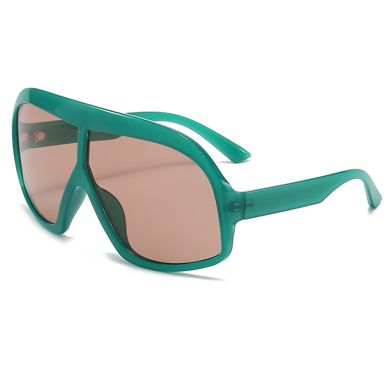 Damen Sportliche Sonnenbrille mit breitem Rahmen und polarisierten Gläsern Brehn