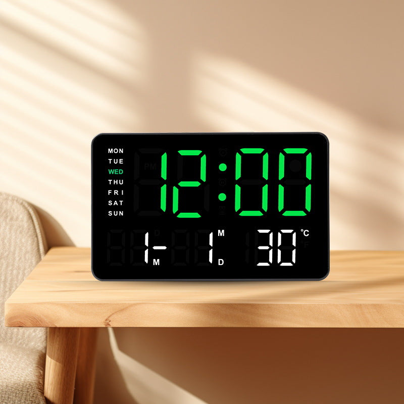 Digitaler Wandwecker mit Temperatur- und Datumsanzeige Brehn