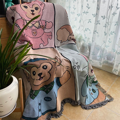 Verspielt katzenmotiviertes Wurfdecke