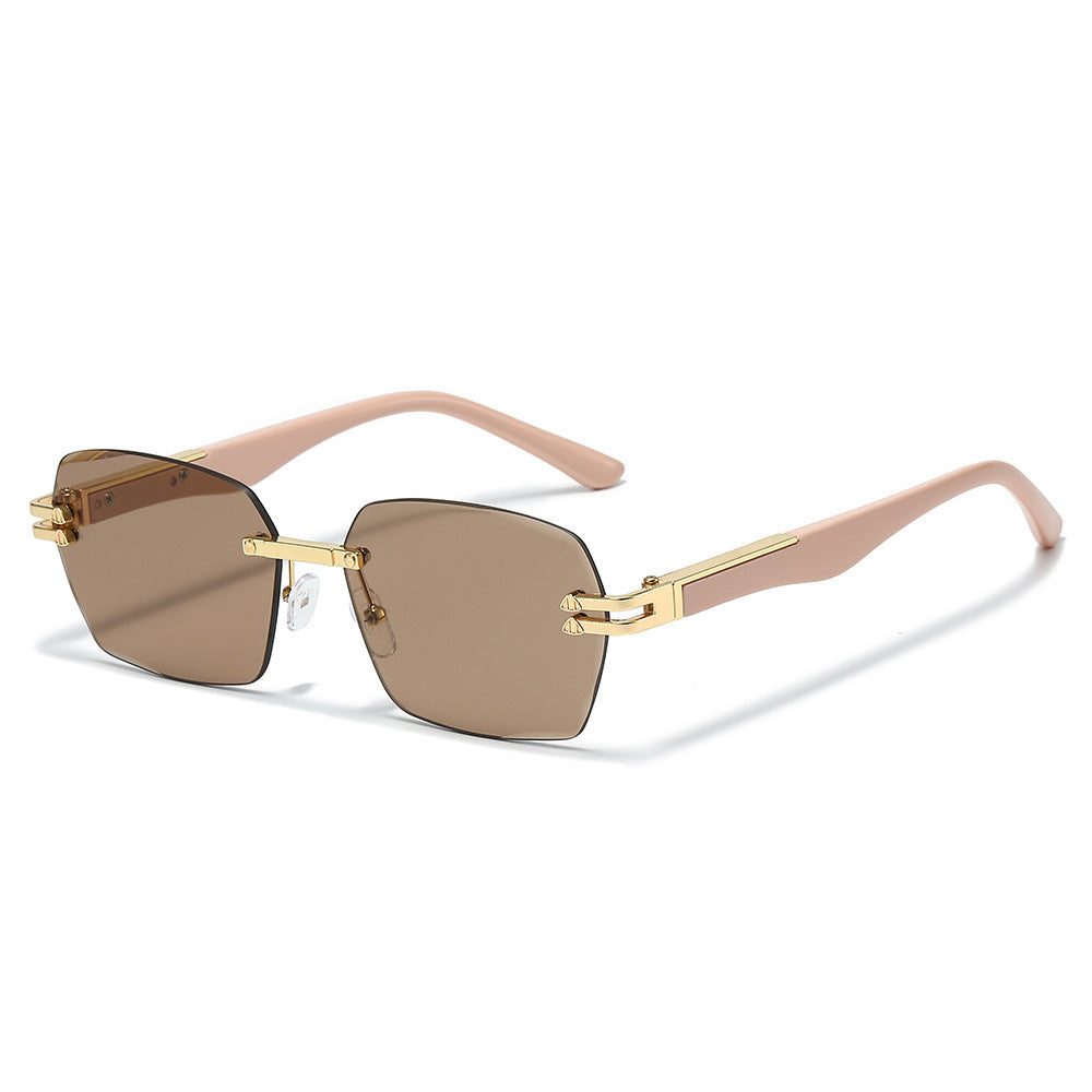 Oversized geometrische Sonnenbrille mit Metallelementen Brehn