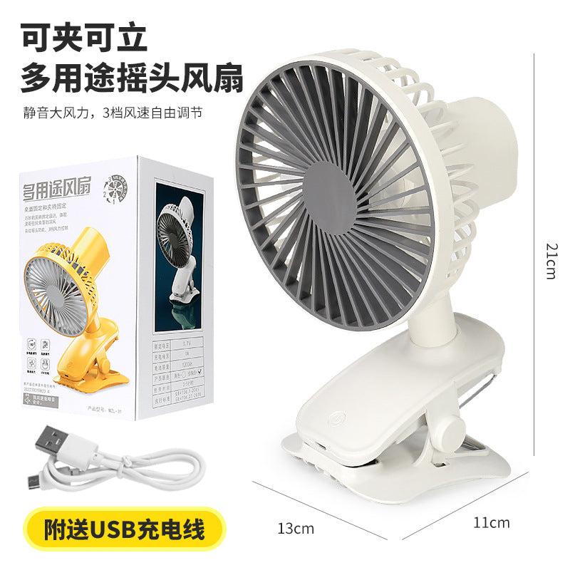 Damen tragbarer USB-Clipsventilator Brehn