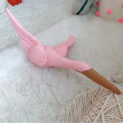 Oversized Langhals Flamingo Plüsch Boden Kissen Dekoratives Weiches Spielzeug