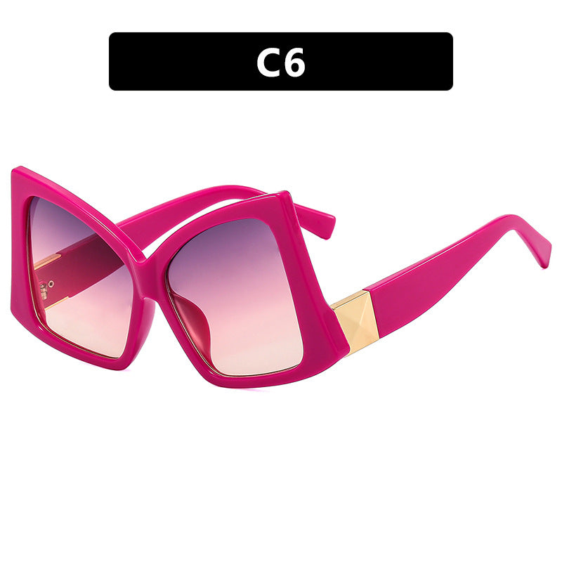Damen oversized Sonnenbrille mit elegantem quadratischen Rahmen und schützendem UV-Schutz Brehn