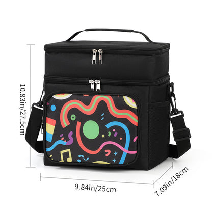 Isolierte Blumenmuster-Lunch-Kühltasche Brehn