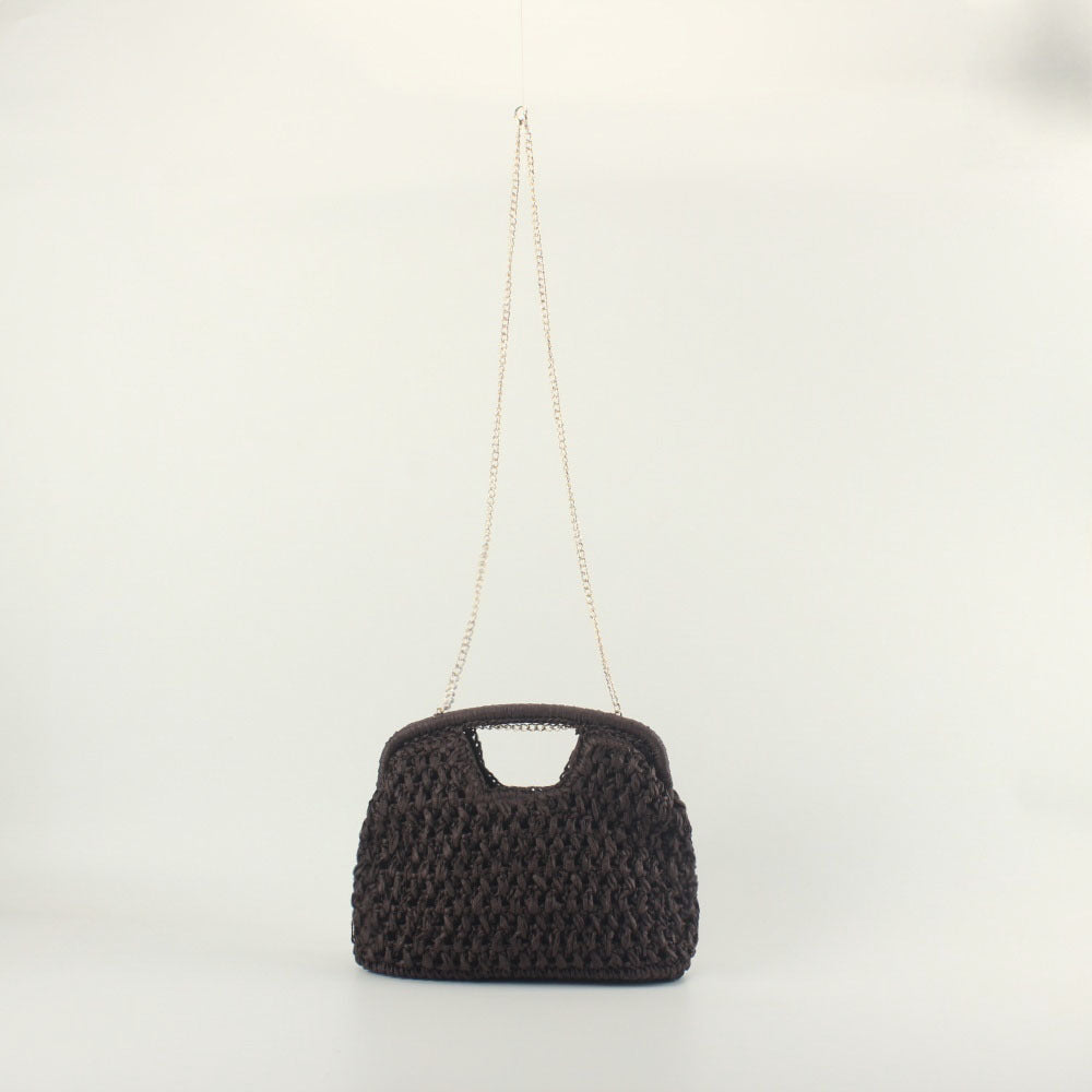 Feine Handtasche mit Metallischer Kette Brehn