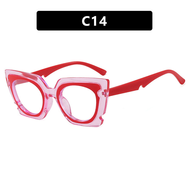 Damen oversized Sonnenbrille mit extravagantem Rahmen und UV-Schutz Brehn