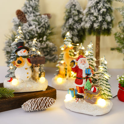 Beleuchtete Weihnachtsdekorationsfigur mit Tieren Brehn