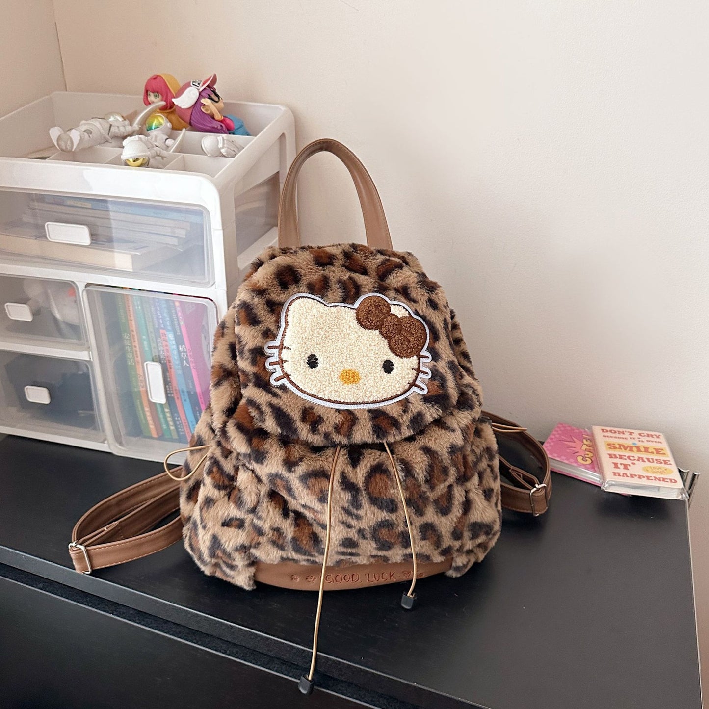 Hübscher plüschiger Rucksack mit Tiermotiv Brehn