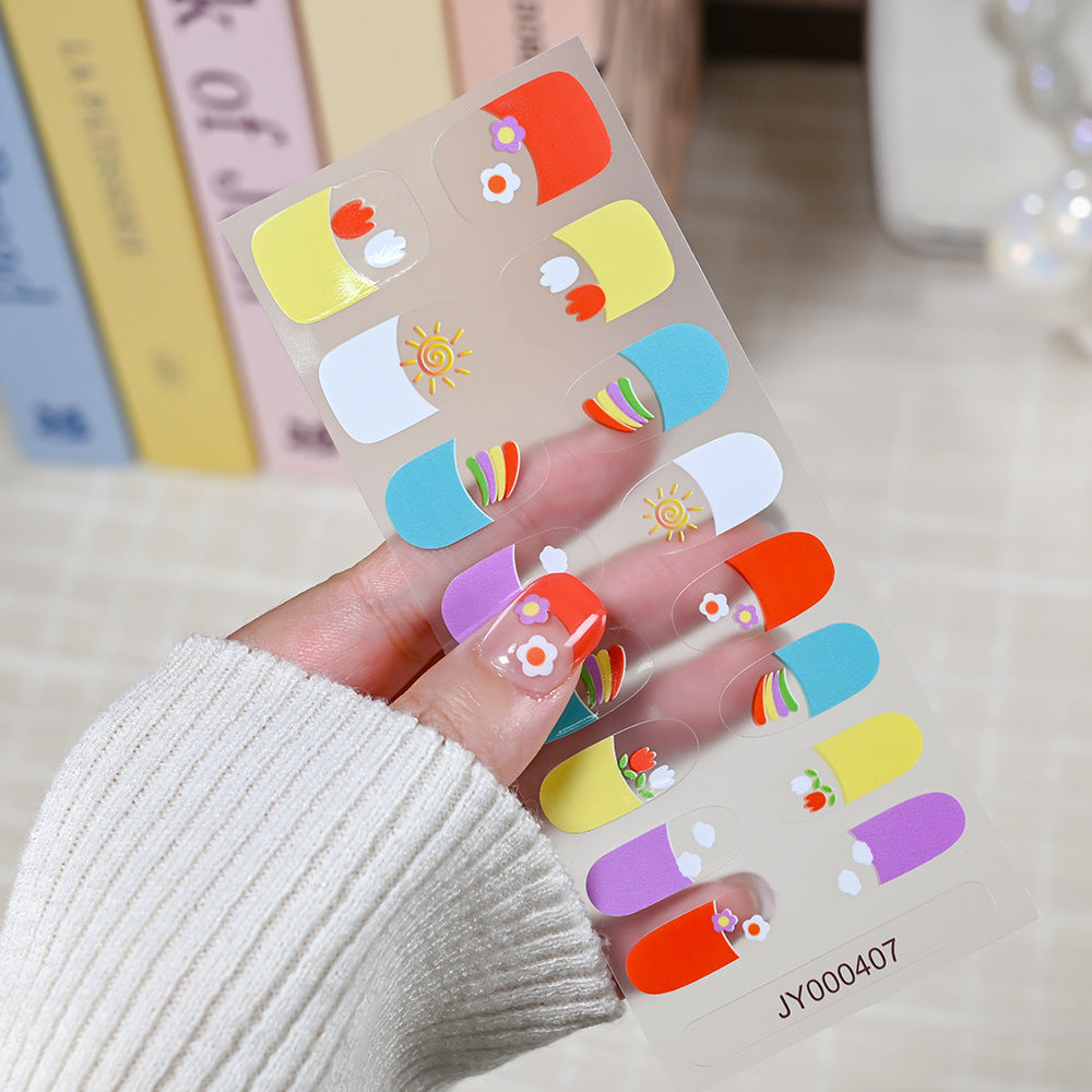 Lebendige Nagelkunst Aufkleber