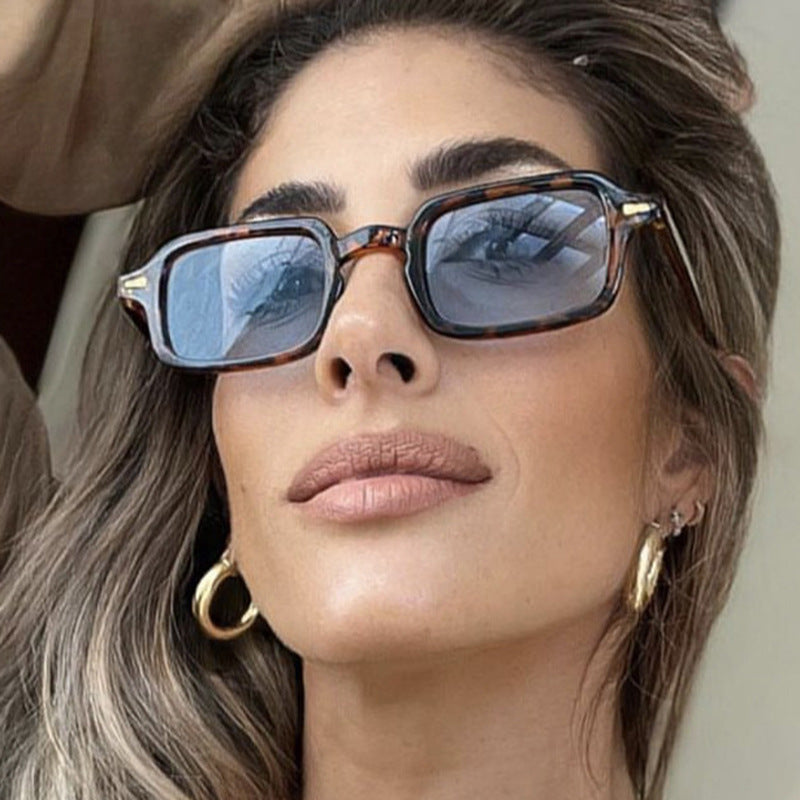 Damen exklusive quadratische Sonnenbrille mit elegantem Metallrahmen und UV-Schutz Brehn