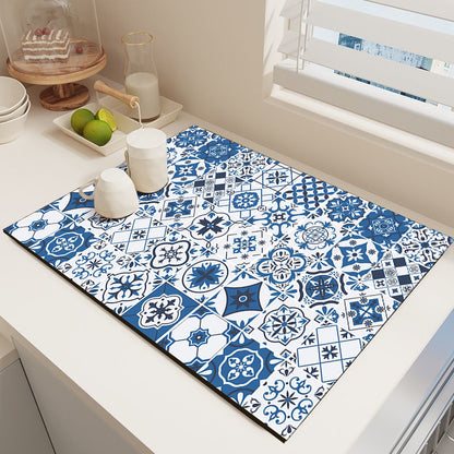 Elegante Mosaikmuster Küchenmatte Brehn