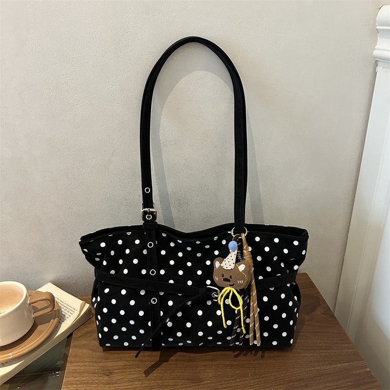 Polka Dot Dekorativer Schulter Tragetasche