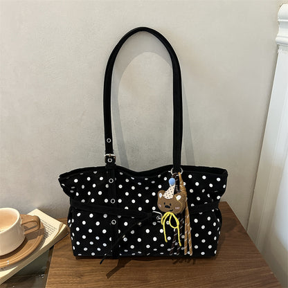 Polka Dot Dekorativer Schulter Tragetasche
