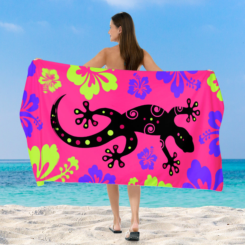 Strandtuch mit lebhaftem, buntem Tiermotiv Brehn