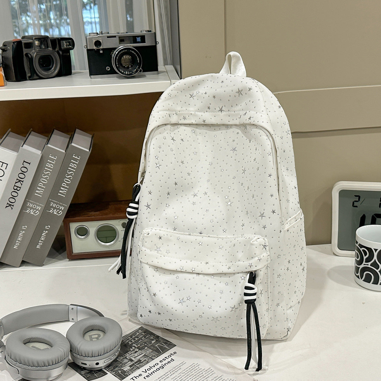 Stylischer Star-Motiv Rucksack Brehn