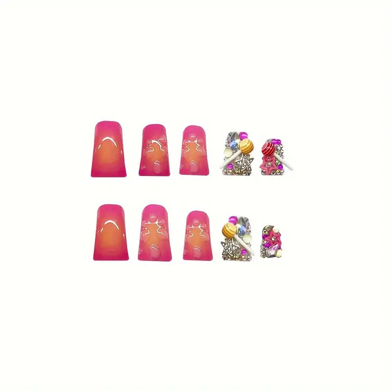 Künstlerische Glam Nagelverlängerungen Brehn