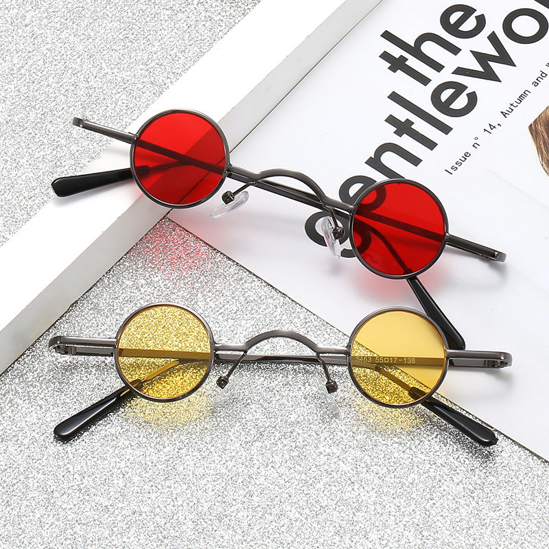 Damen modische runde Brille mit filigranem Metallrahmen Brehn